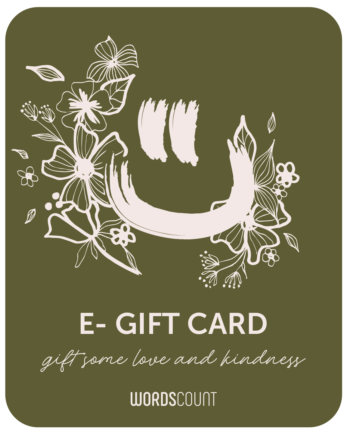 WordsCount E-Gift Card $150 - wordscount
